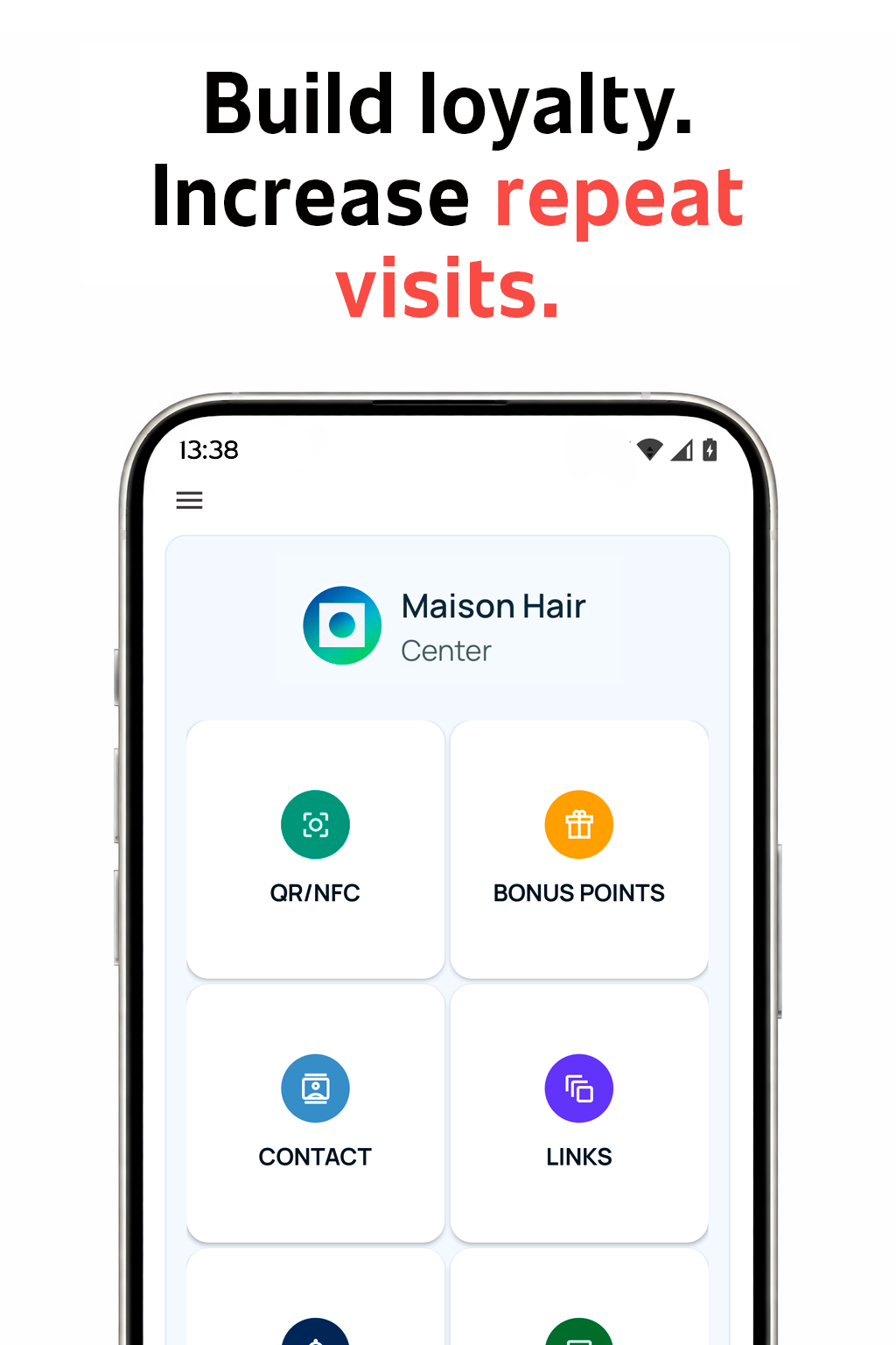 TapLoyal app dashboard screen